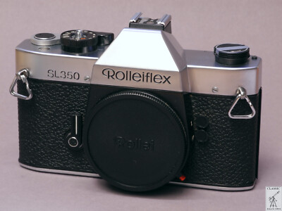 ROLLEI Rolleiflex SL350 Silver (QBM mount) Vintage SLR Camera DEFECTIVE with Bag