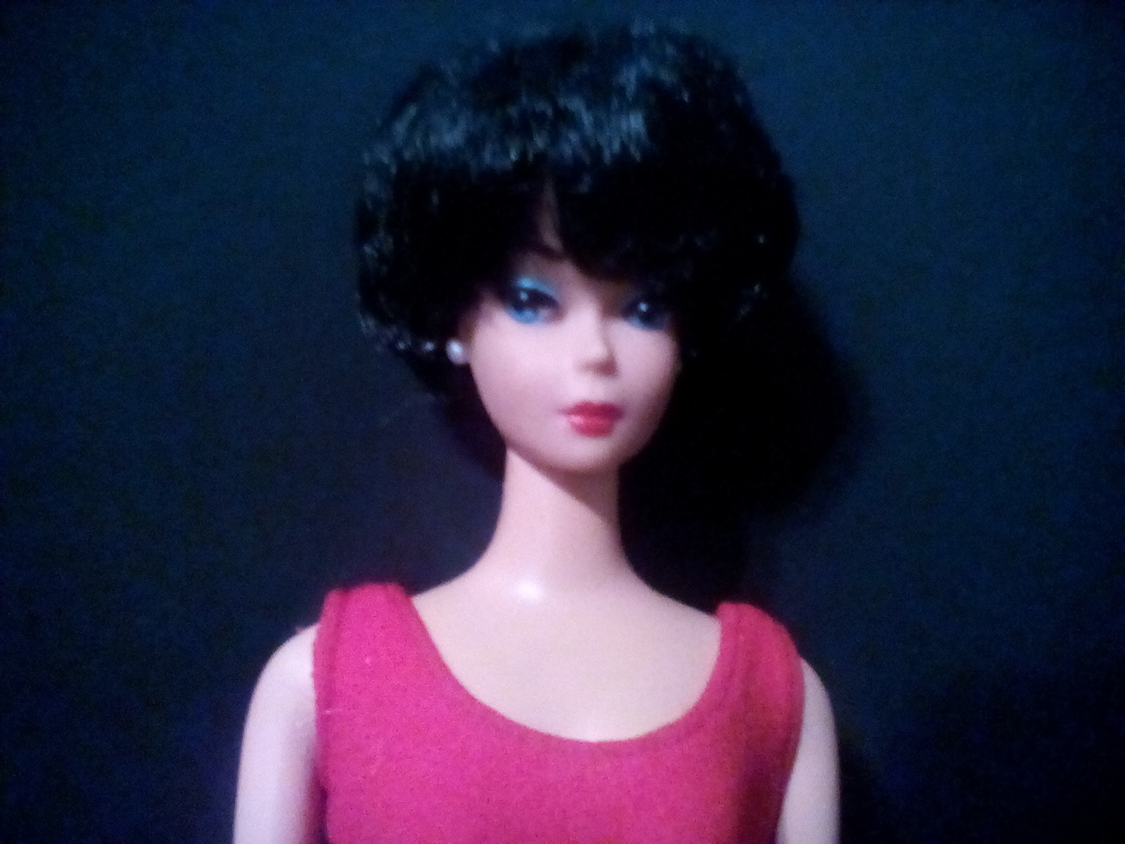vintage brunet bubble cut barbie by mattel.1958/1993