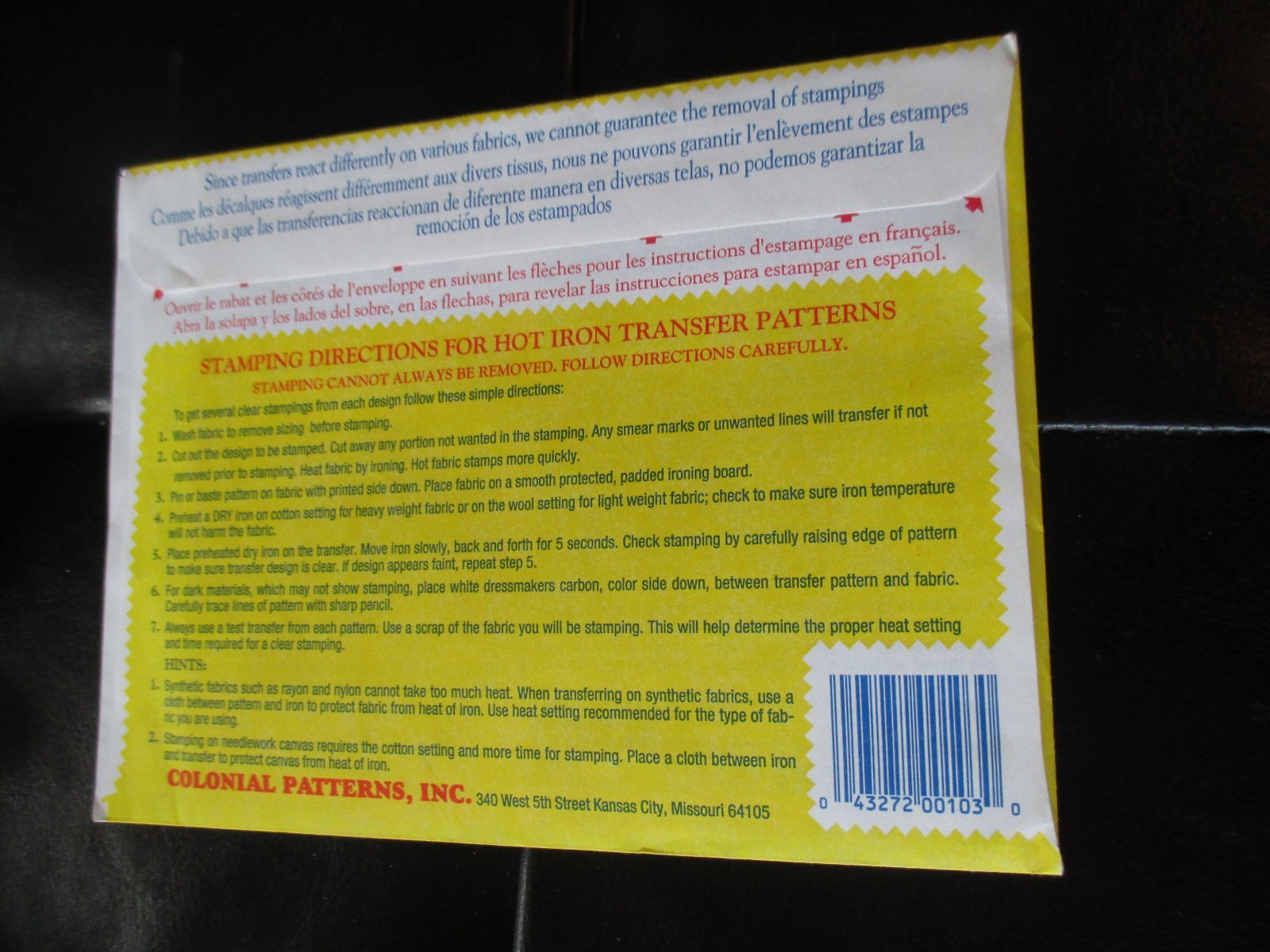 VINTAGE Aunt Martha's IRON-ON Embroidery TRANSFERS - #3809 LOTSA BEARS