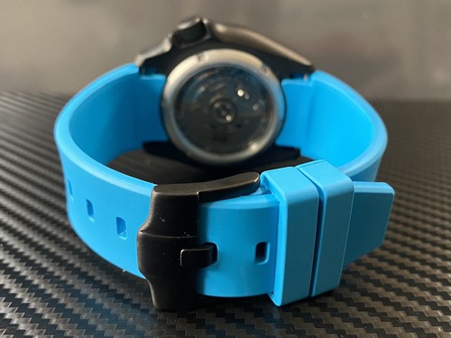 Pre-owned Seiko Srpd79 “miami Vice” Mod Watch - Custom Insert Chapter Ring Sapphire Glass