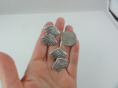 Vintage Taxco Sterling Silver Chevron Articulated 1-1/4