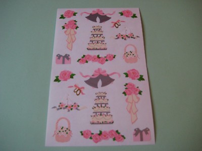 2 - CREATIVE MEMORIES BLOCK STICKERS - WEDDING -  NEW!!