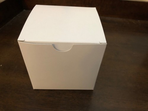 WHITE KRAFT BOXES -- Gift Box --  Candy Favors --  4 x 4 x 4