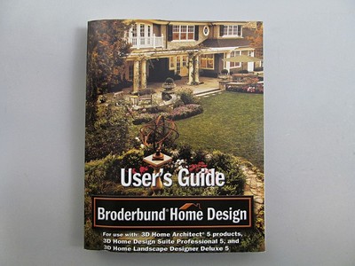 Broderbund 3D Home Design 5 User's Guide Instruction Manual Book