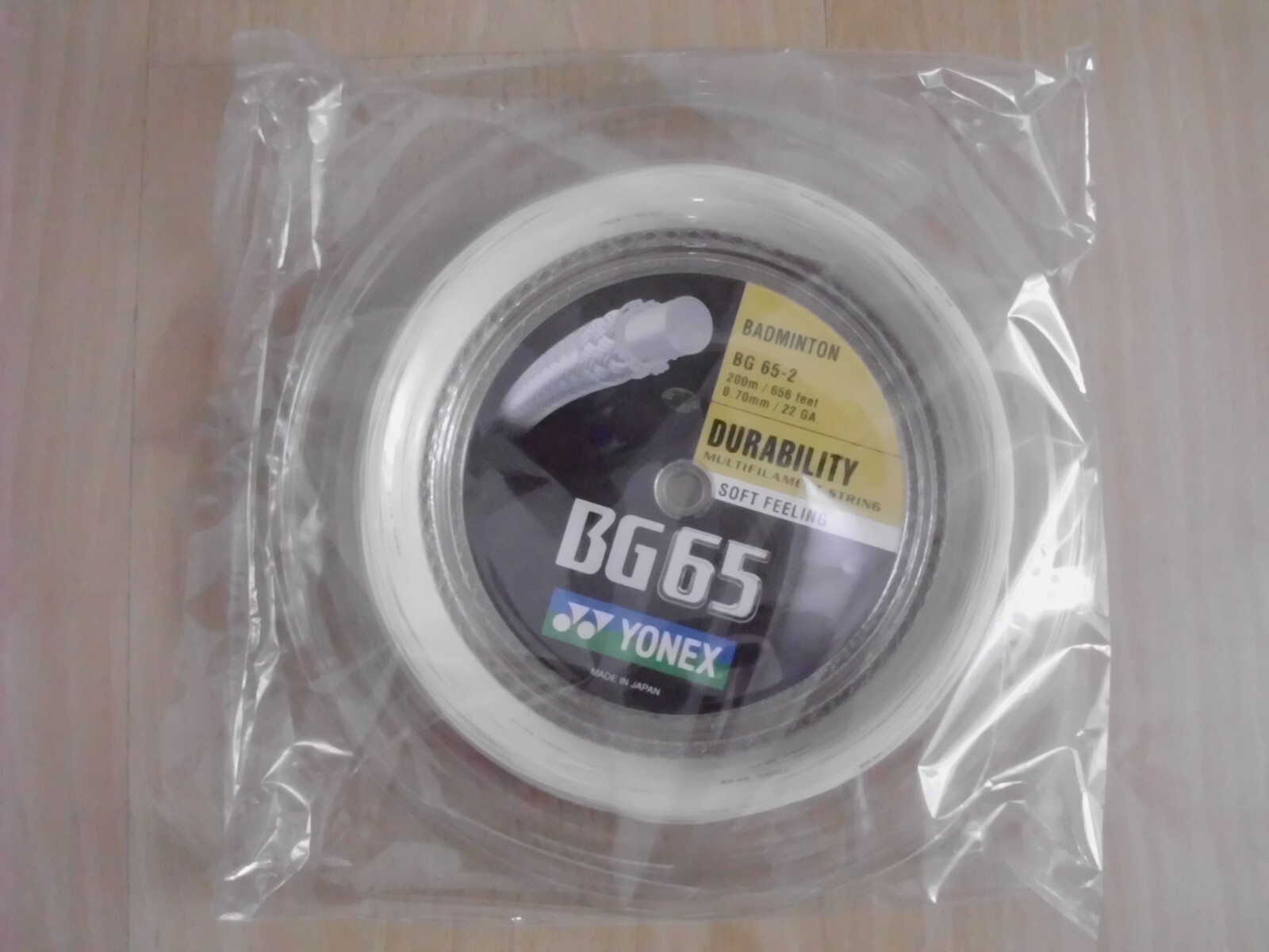 YONEX Badminton Saite BG 65 / BG65 200m Rolle