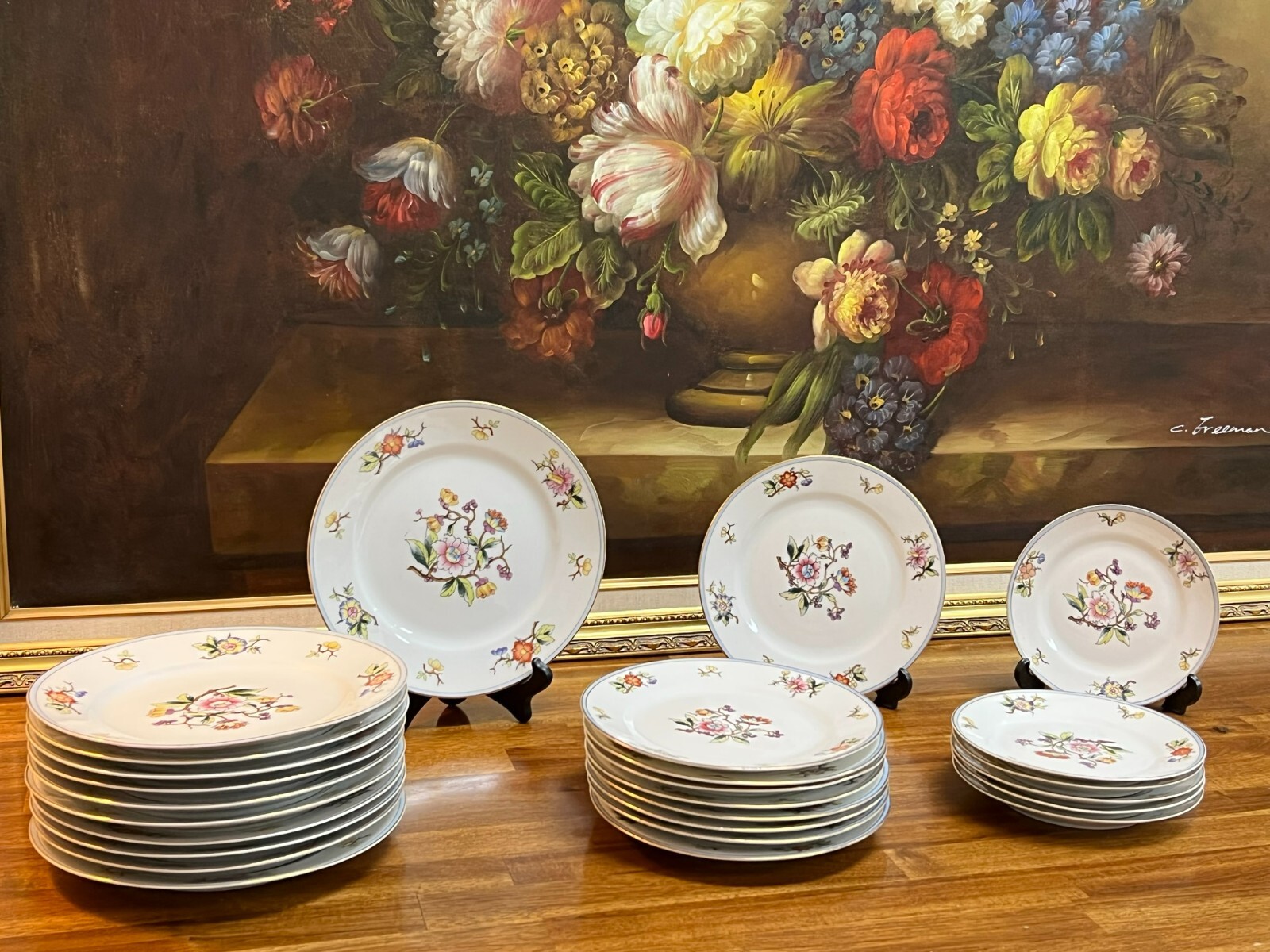 Nippon Hand Painted Noritake Rouen Plates. Made in Japan. 26