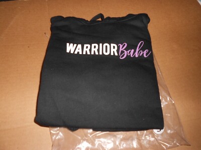 BELLA+CANVAS Warrior Babe Black Hoodie-Size Small -NIP -B18-