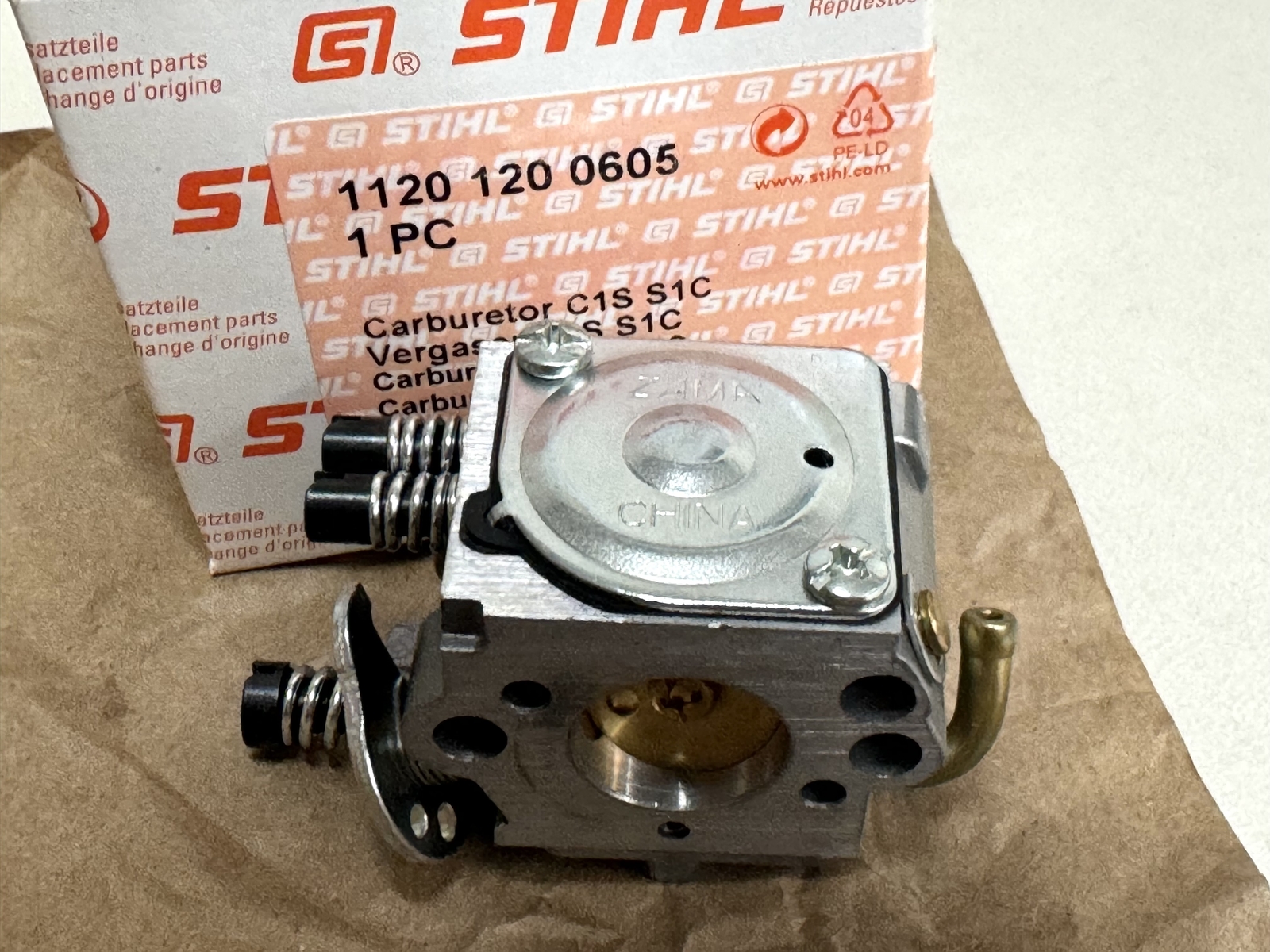 STIHL OEM ZAMA CARBURETOR 1120 120 0605 C1S-S1D AVEQ 010AV 009 EQ MINIBOSS - Picture 6 of 6