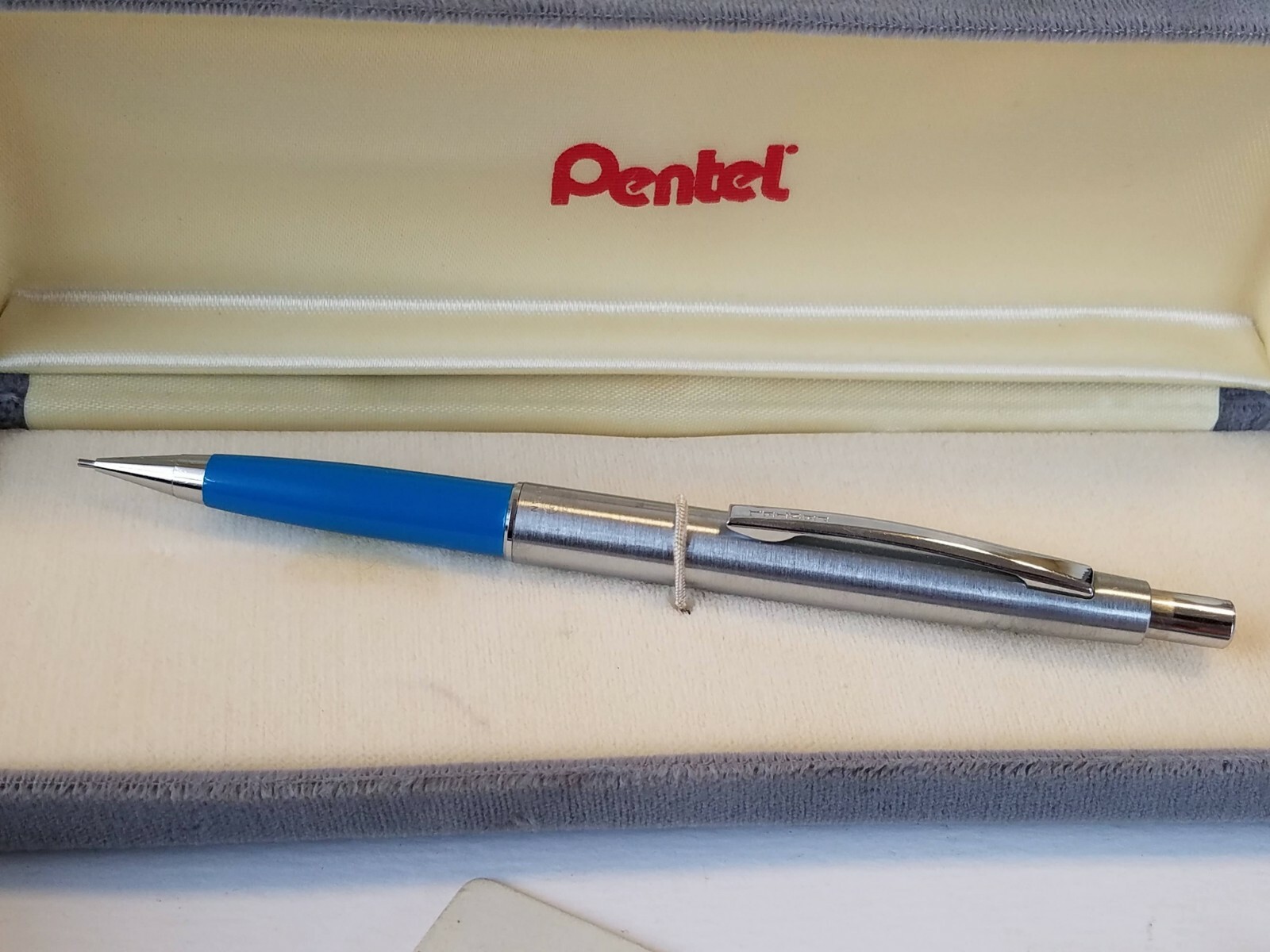2 Vintage Pentel pencils and sets with lead erasers velvet boxes