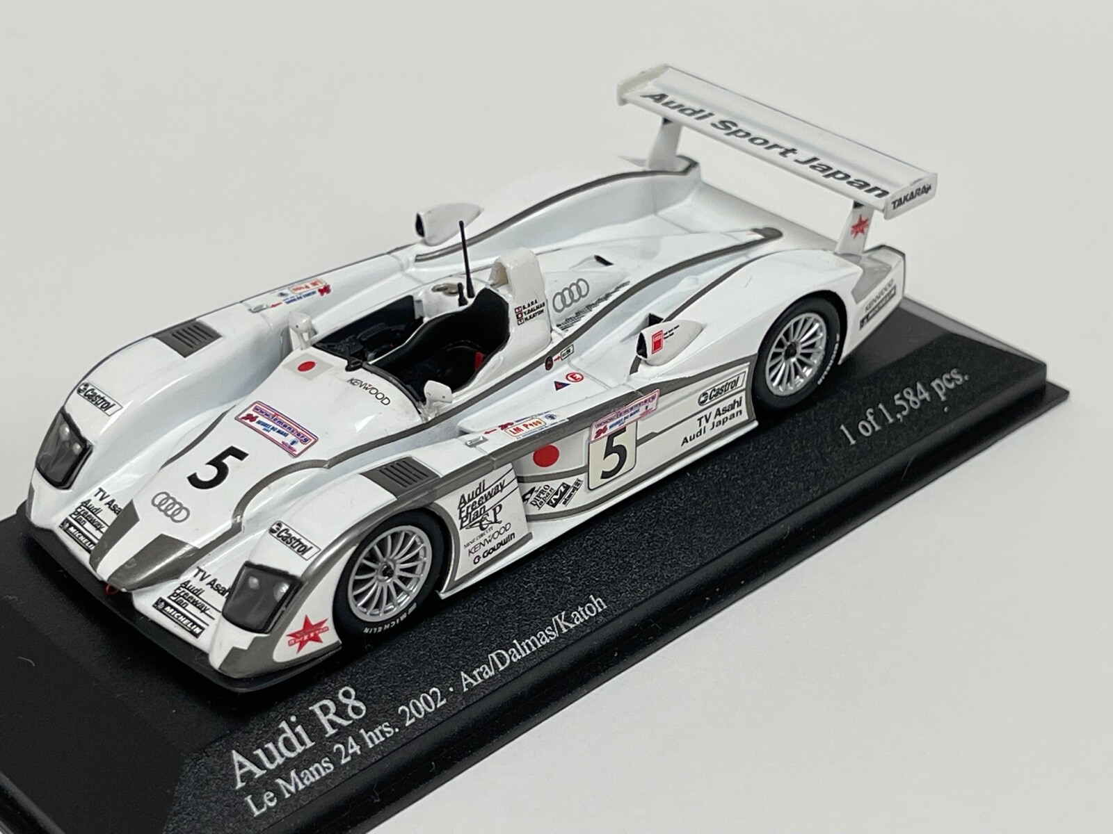 ミニカー 1/18 Audi R8 Team GOH Winner LM 2004 mimodels : 2004 AUDI R8 Team Goh Le Mans winner #5 [LM004