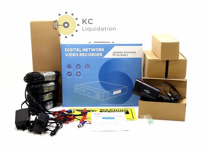 Hiseeu CCTV DVR 5MP 3TB 8-Channel Security System + 8x Security Cameras - NEW