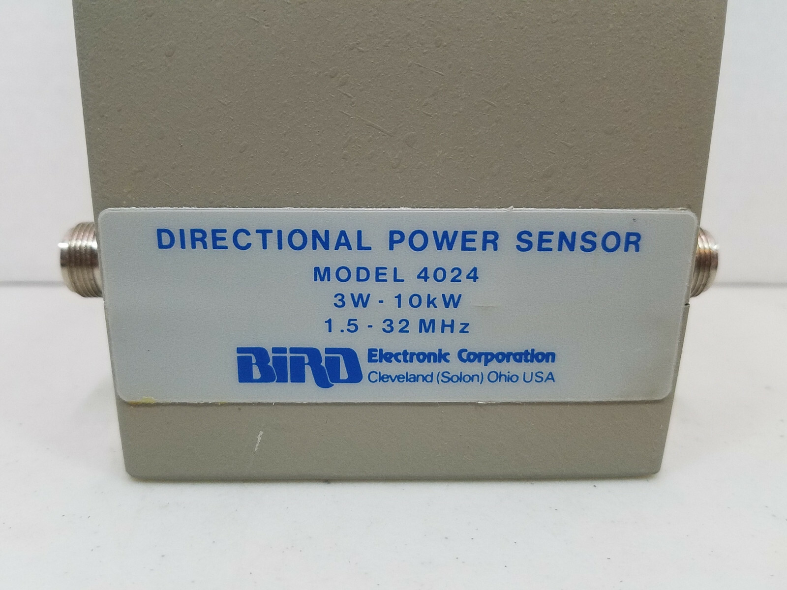 Bird Directional Power Sensor Model 4024 - 3W to 10 kW, 1.5 to 32 MHz