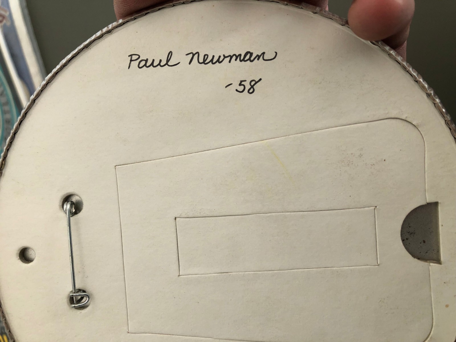 Vintage Large Paul Newman Pin Collectors