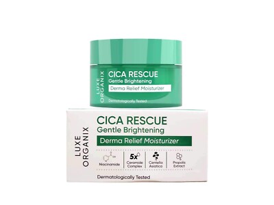 Luxe Organix Cica Rescue Gentle Bright Derma Relief Moisturizer 50g