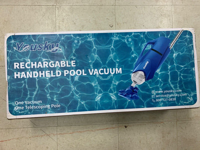 Cordless Handheld Pool Vacuum w/Quick Charge & 80min Runtime for above Pool