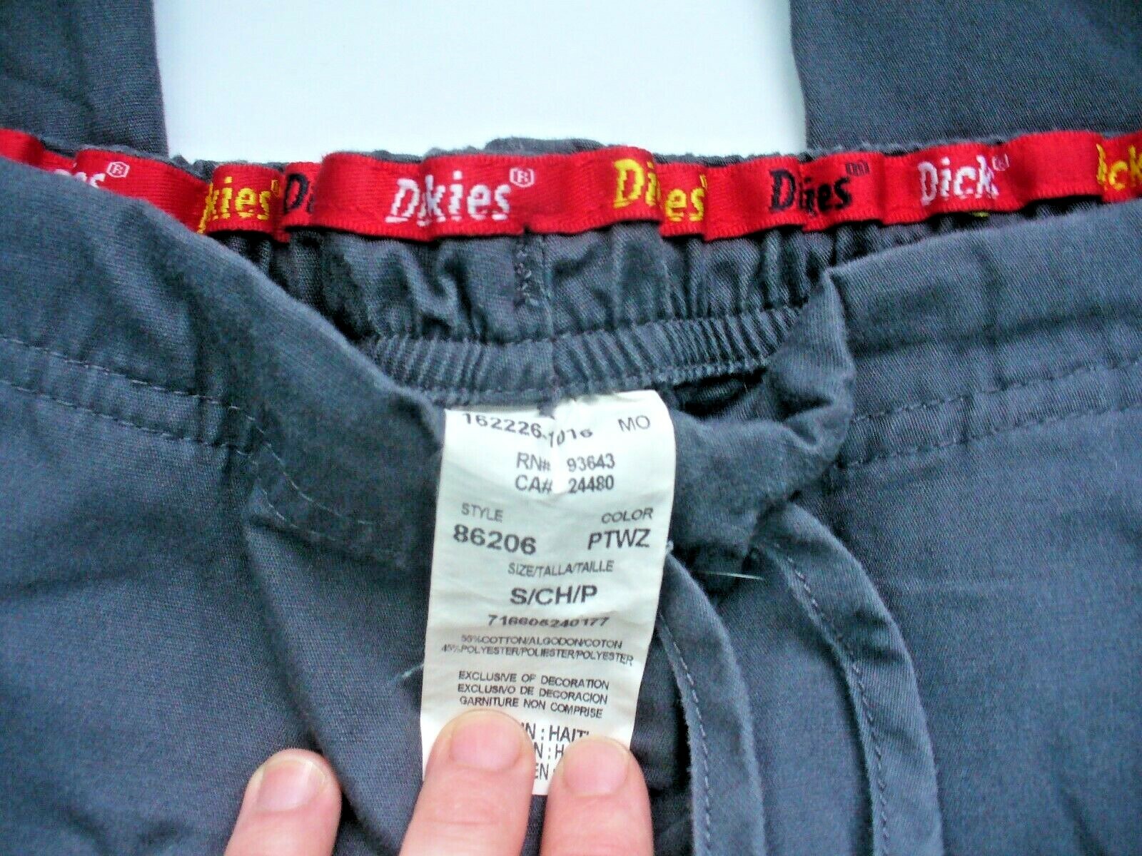 Dickies Womens Grey Scrubs Set Small