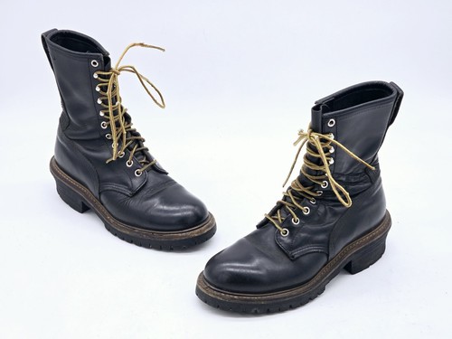 Vintage Red Wing 16021 Logger Work Boots Men's Size 7.5 C US