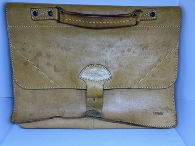 BREE Leather Brief Case Messenger Bag Backpack Satchel Made in Poland
