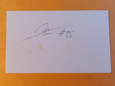 Jabari Issa Signed Index Card - Cardinals, Texans, Steelers, Chiefs, Washington