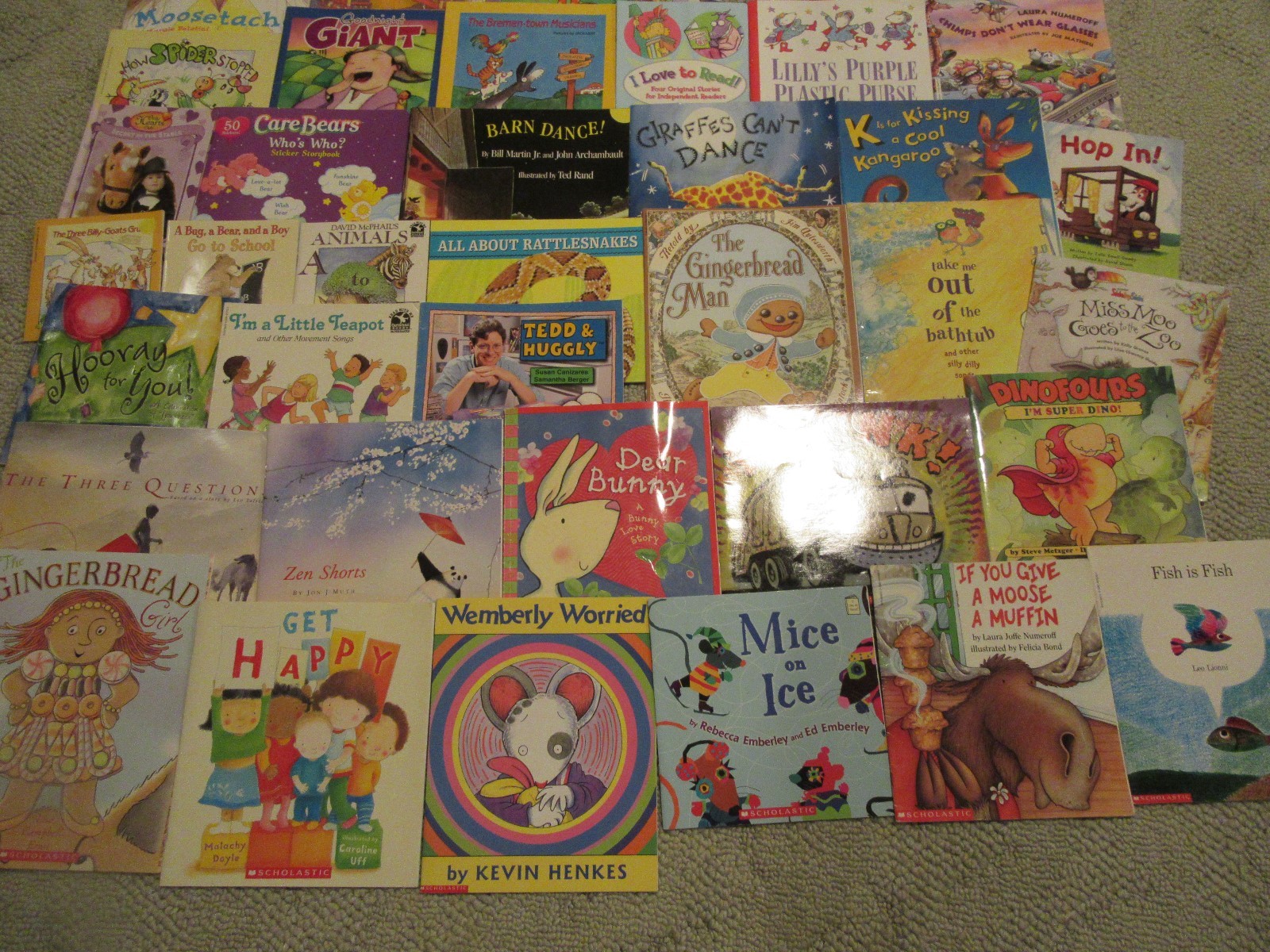 Lot of 100 Scholastic Children's Picture Books Well Known Authors VGC SC