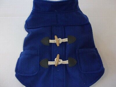 London Blue TOGGLE Jacket Dog XXS XS Bond & Co new pet coat wool-like