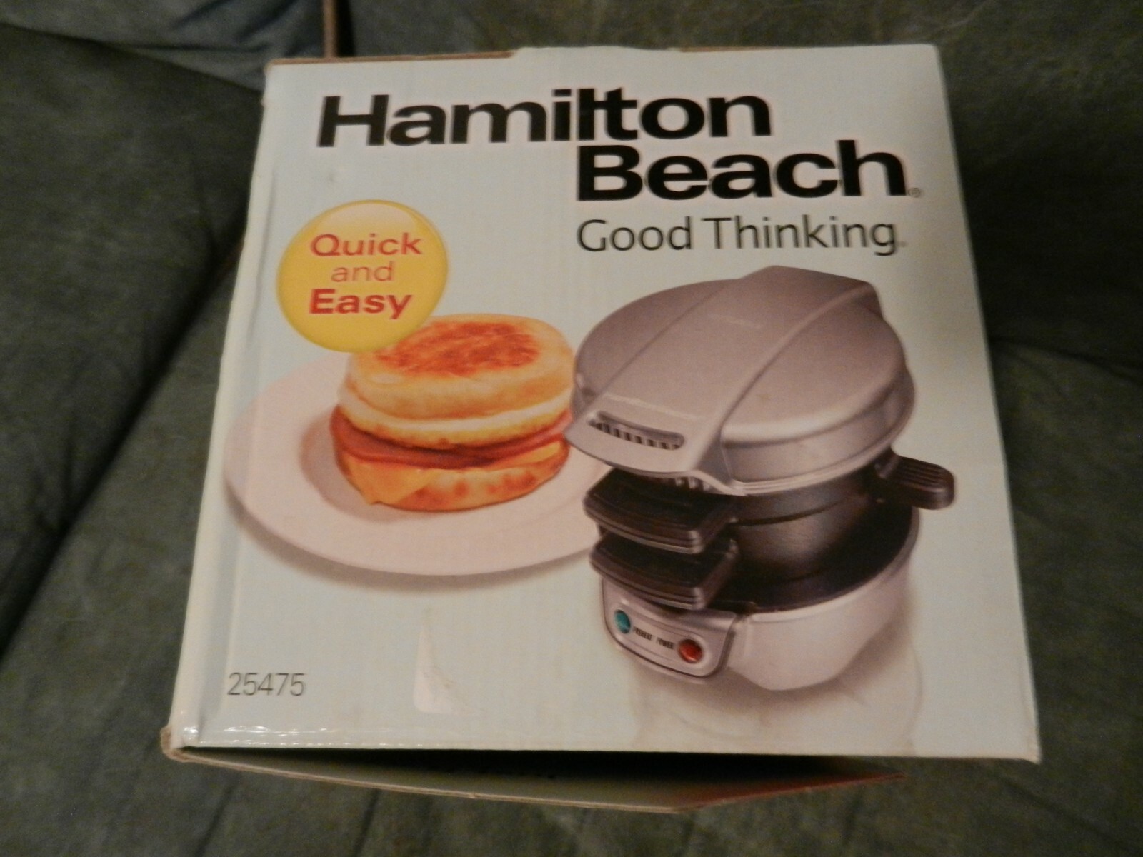 HAMILTON BEACH BREAKFAST SANDWICH MAKER #25475