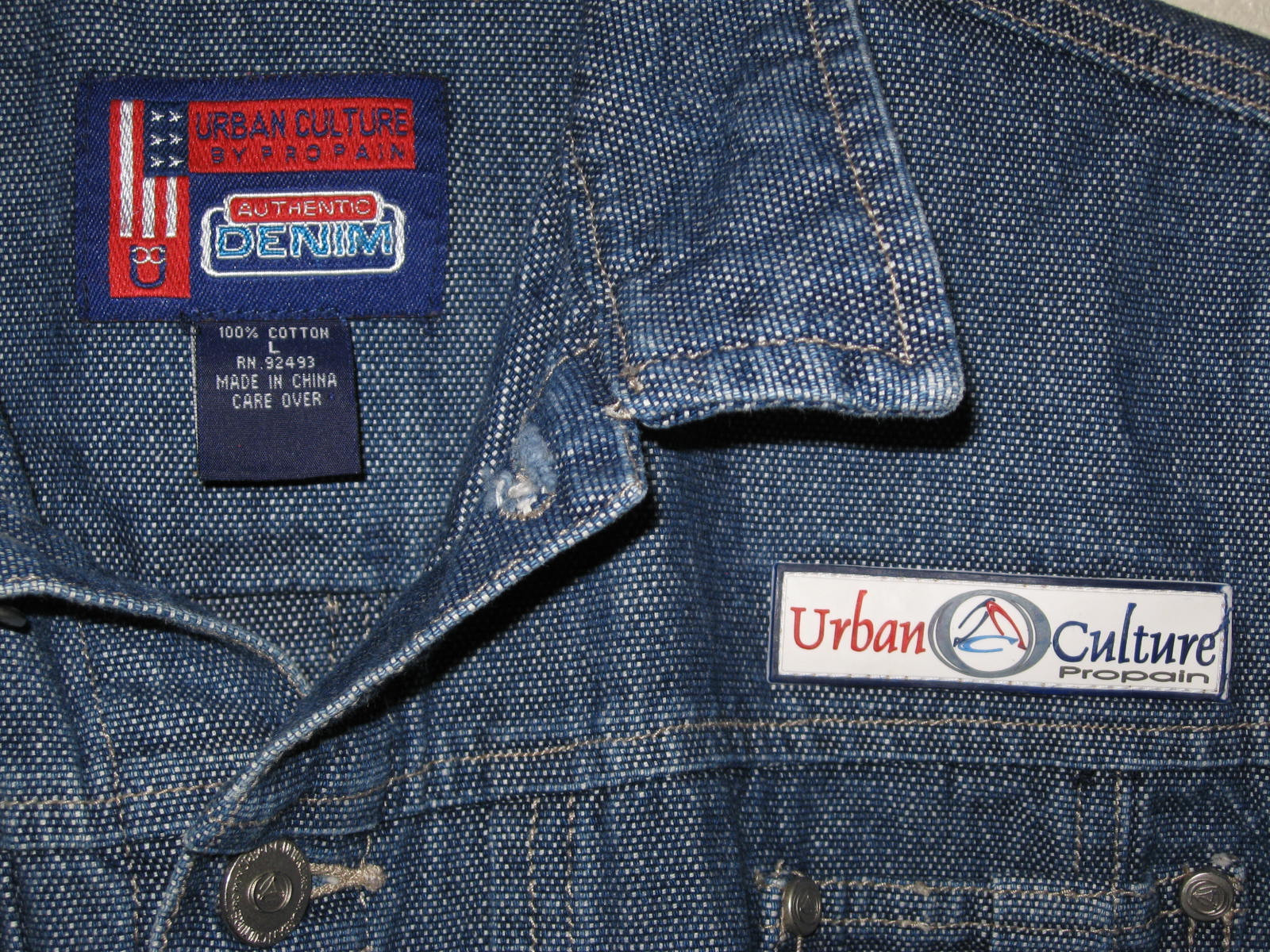 Urban Culture by Propain Authentic Denim Jacket - Large Youth/Unisex/Boy/Girl