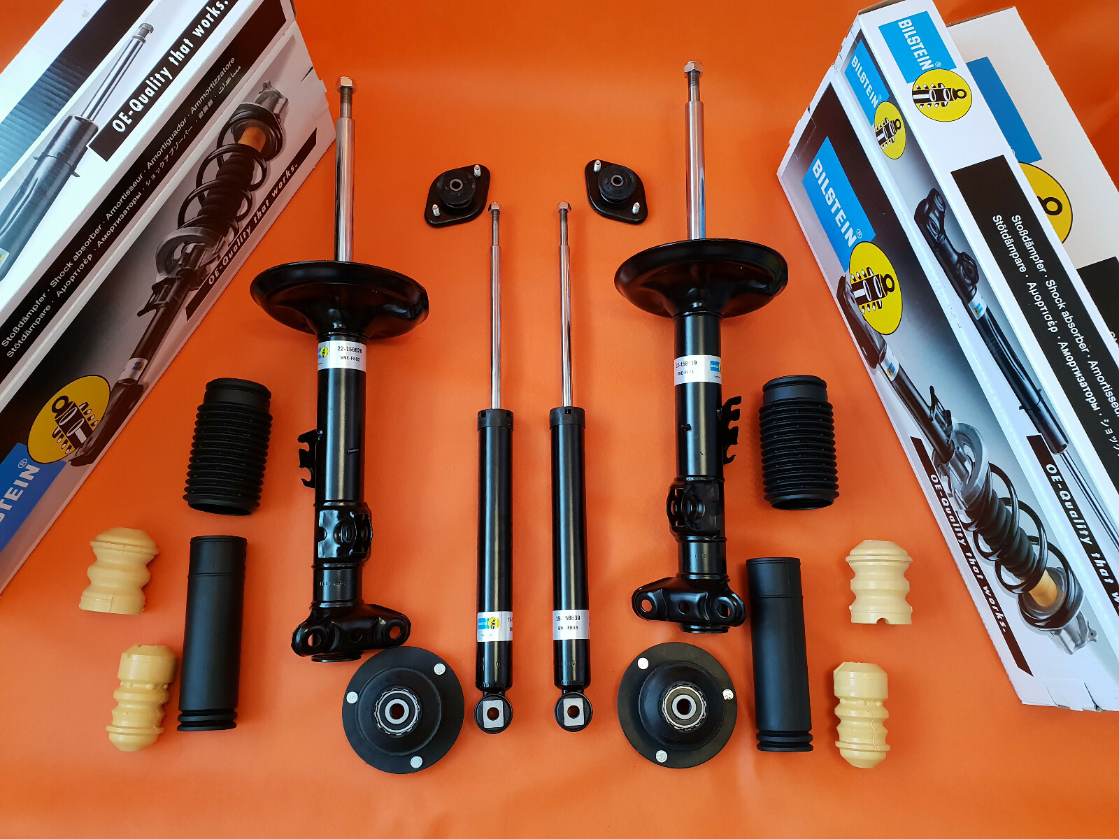 4X BILSTEIN BMW Z3 E36 SHOCK ABSORBER SET REAR FRONT top mount DAMPERS