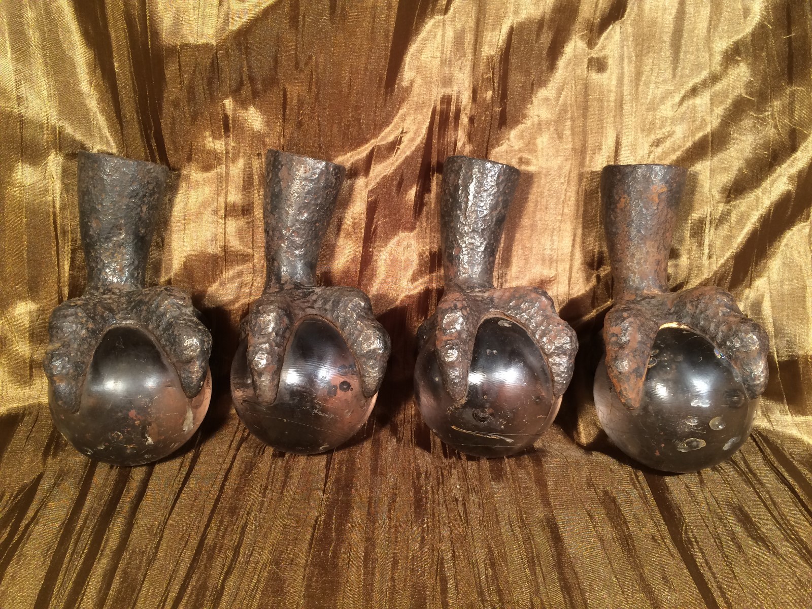 Lot of 4 Large Antique Vintage 3