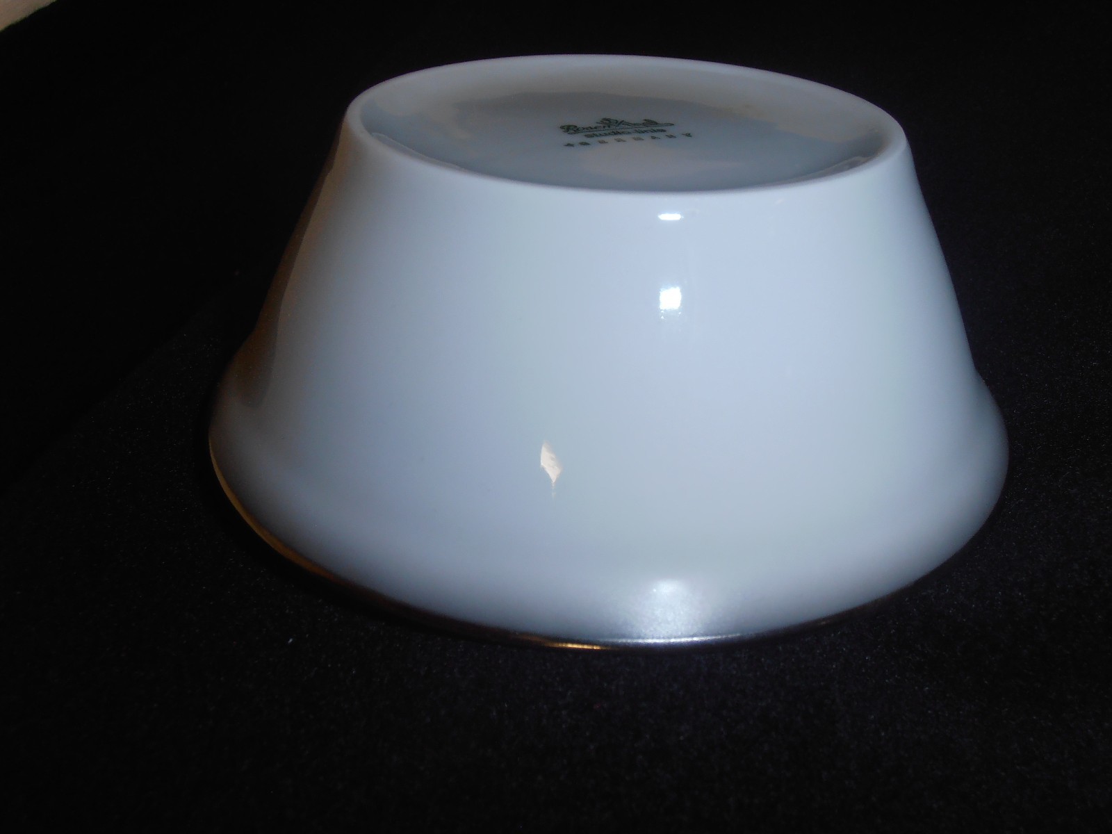 Vintage Rosenthal Studio-linie Germany White Desert/Fruit Bowl, Platinum Trim