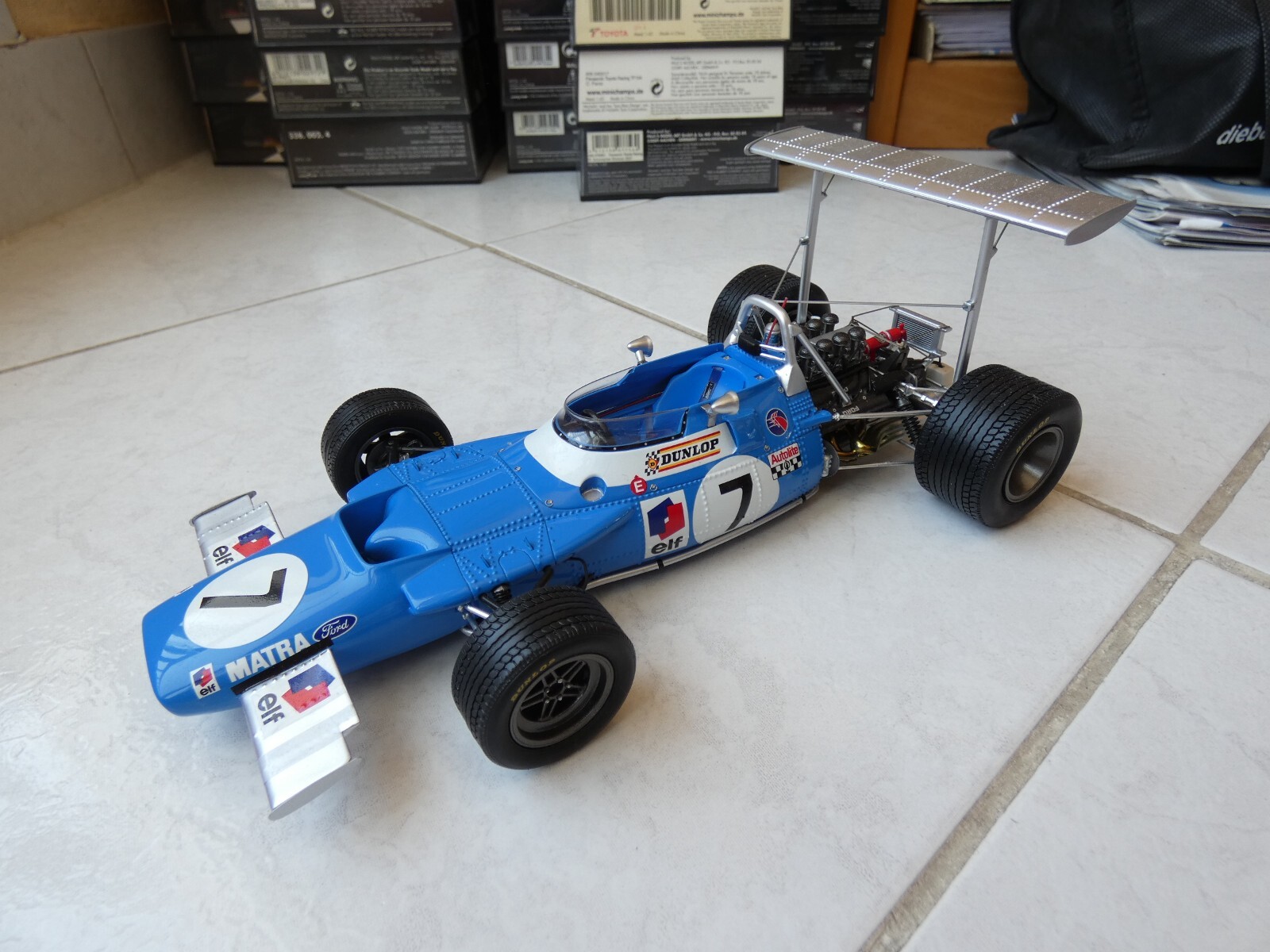 Matra Ford MS80 Jackie Stewart #7 GP Espagne 1969 1/18 Spark Matra Ford MS80 Jackie Stewart #7 GP Espagne 1969 1/18 Spark