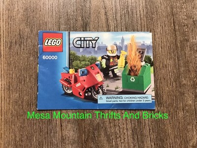 LEGO  City 60000 Fire Motorcycle Instruction Manual Only!