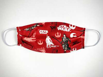 Star Wars Rey Face Mask, Reusable Cotton, Handmade Anti Dust Mask - Washable Fac