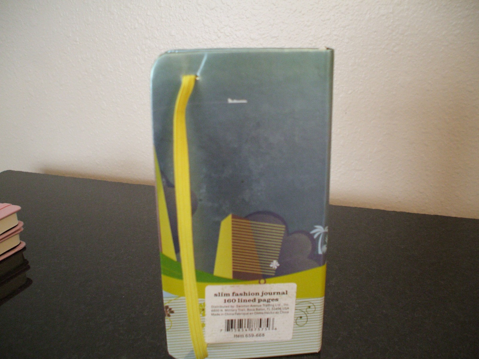 Decorative Slim Fashion Journal 160 Lined Pages 3-1/2