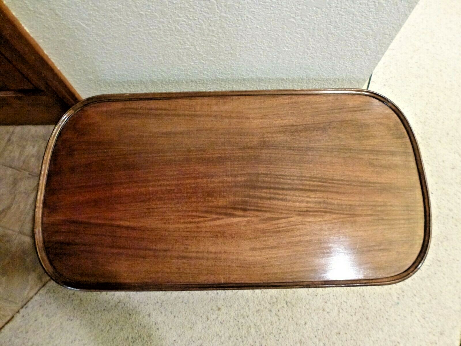 Vintage, Unique, DUNCAN PHYFE Occasional Table, 1940s ,3 Drawers,  Brass Feet VG