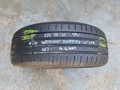 1x 225 55 18 Westlake Zuper Eco Z-107 Tyre 98V DOT 4821 4.4mm Part Worn  