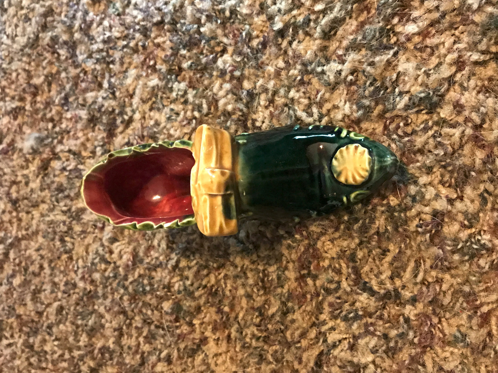 CERAMIC SHOE FIGURINE