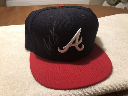 Chipper Jones Signed 1995 World Series Logo Cap New Era Atlanta Braves