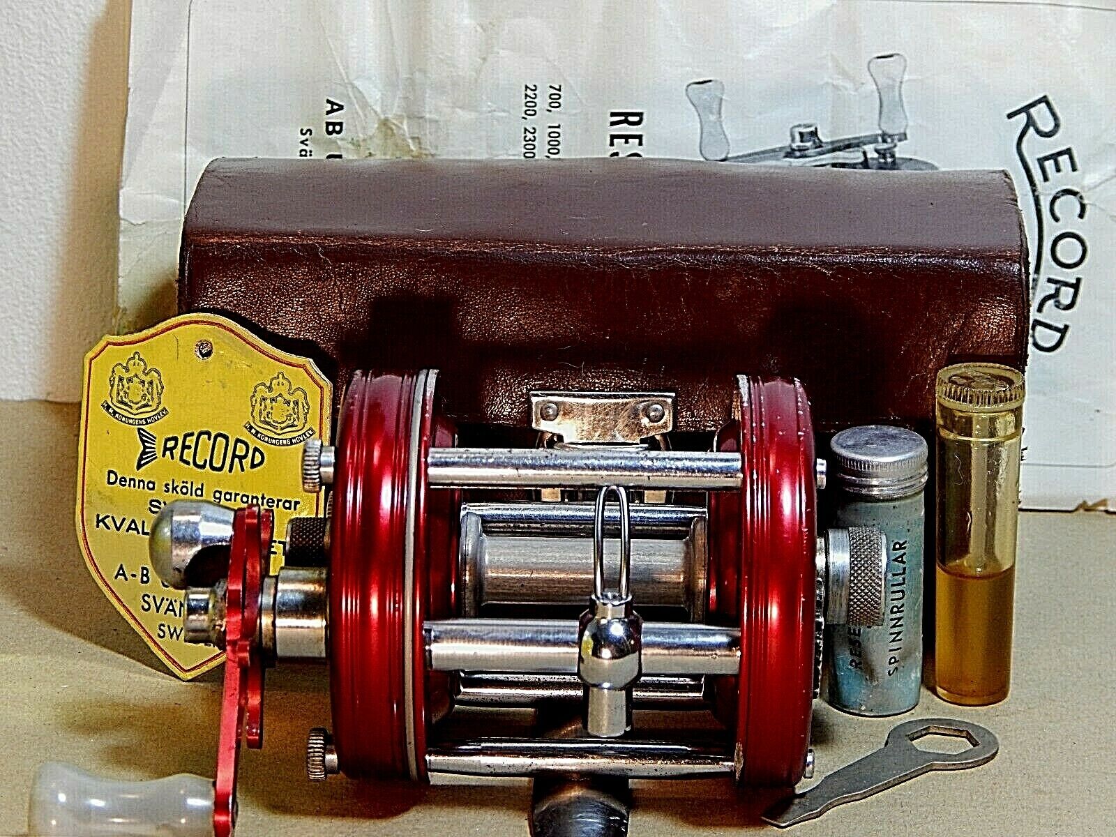 Rare 56/57's Vintage Record AMBASSADEUR 6000 bait-casting Rare 56/57's Vintage Record AMBASSADEUR 6000 bait-casting