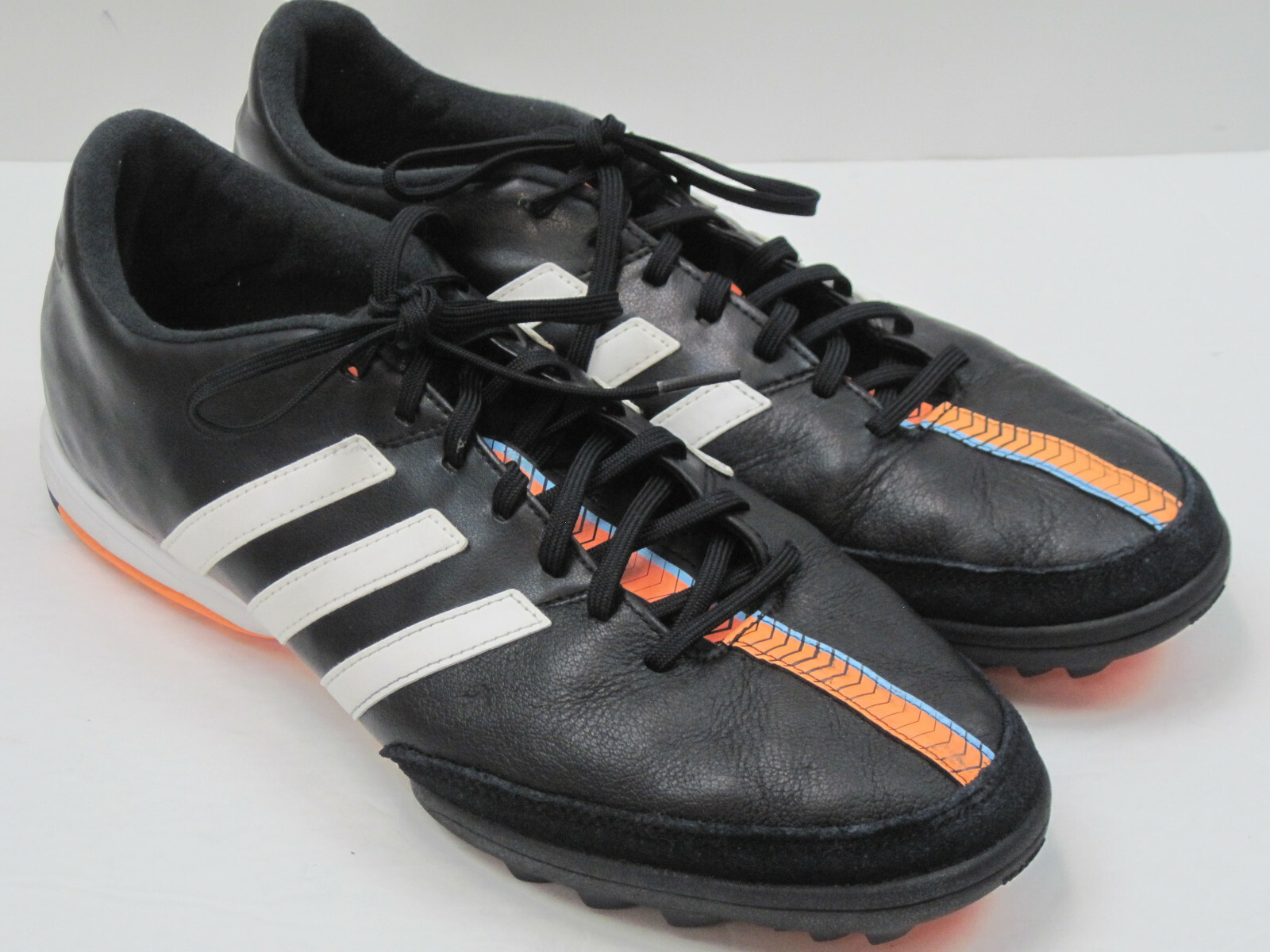Adidas 11Nova Men's Size 12 Black \u0026 White Leather Indoor Soccer Shoes 7523:  купить с доставкой из США, цена 4 126 руб - (164436441790)