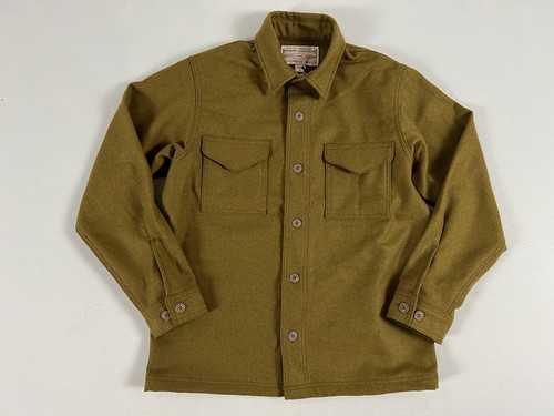 FILSON SEATTLE WOOL JAC-SHIRT DARK TAN M NWT US MADE | eBay