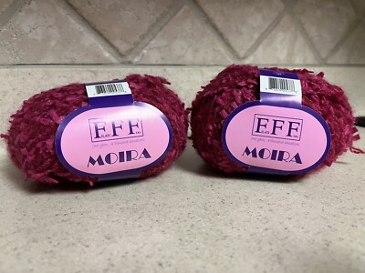 Filati Moira 2 skeins Color 58 Tintada 68% Nylon 20% Acrylic 12% Mohair