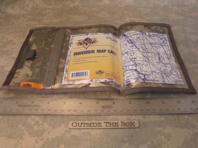Waterproof Document Protector USA Made US Military /"Squad Map Case/" BLACK Nylon