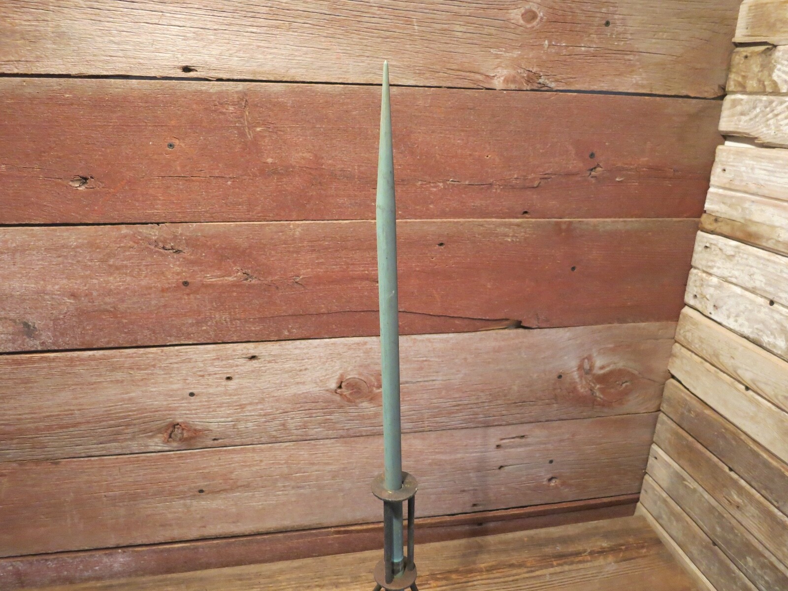 Vintage Metal Lightning Rod Weathered Lighting Rod!