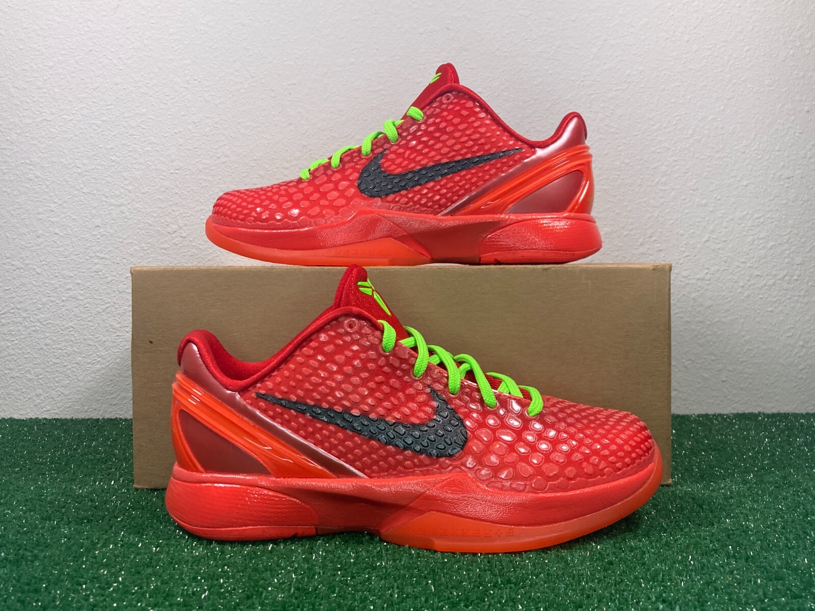 シューズ(男性用) Nike Kobe 6 protro reverse grinch Nike Kobe VI Protro Shoes Reverse Grinch FV4921-600 Men's