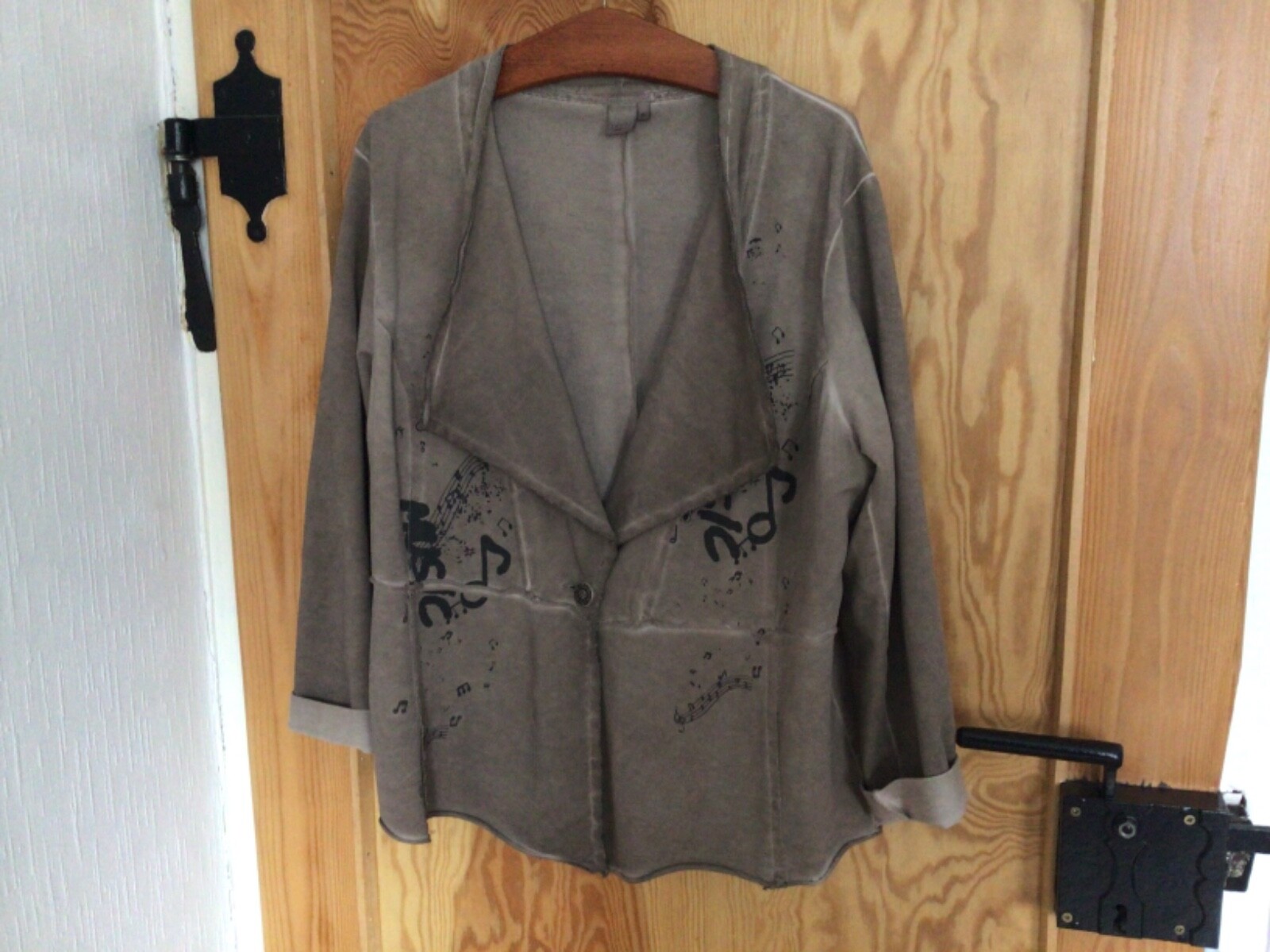 Sweat Blazer für Damen-Taupe- Gr. XL von Liberty