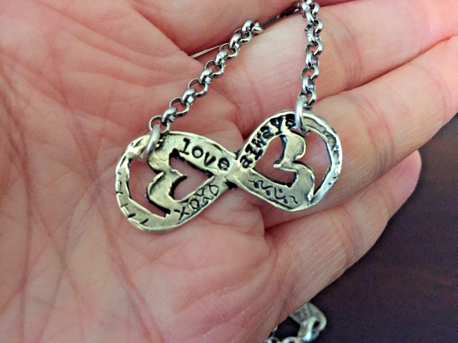 ISLAND COWGIRL-NWOT AND EXCELLENT INFINITY NECKLACE -LOVE ALWAYS