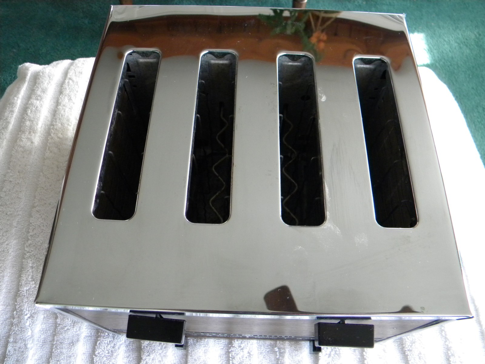 GENERAL ELECTRIC toaster vlntage 4 slice wood grain