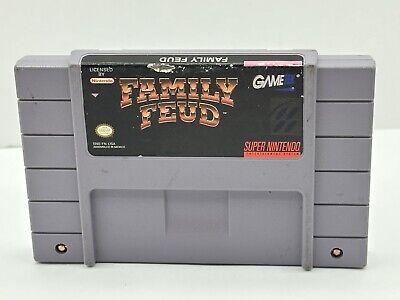 Family Feud (Super Nintendo Entertainment System, 1993) SNES Cartridge Tested