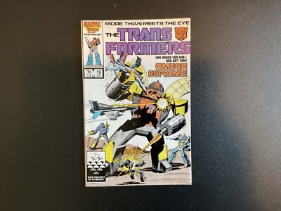 The Transformers #19 (Marvel Comics 1986) 1st Appearance Of Omega Supreme  